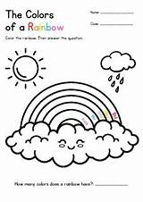 Rainbow Coloring Worksheet For Kids How Many Colors In A sketch template