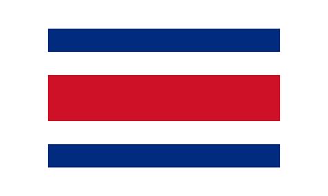 Costa Rica national flag in original ratio transparent png 34413573 PNG