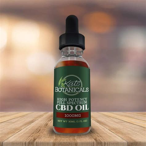 1000mg Natural CBD Oil | Full Spectrum & Lab Tested - Kats Botanicals