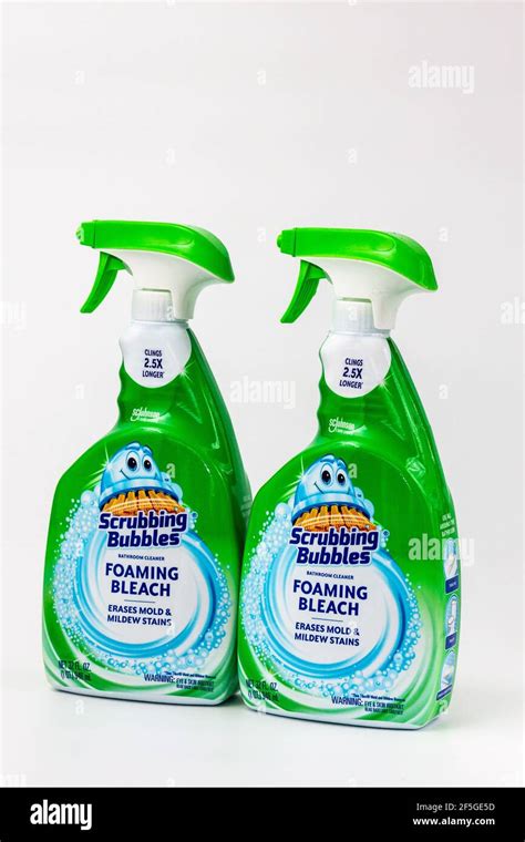 ST. PAUL, MN,USA - MARCH 25, 2021 - Scrubbing Bubbles bathroom cleaner ...