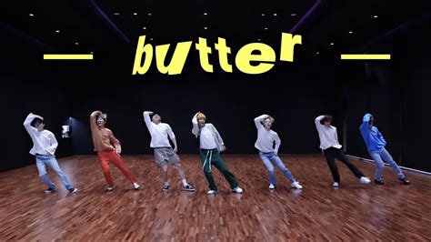 bts (방탄소년단) - 'butter' dance practice mirrored (zoomed) - YouTube