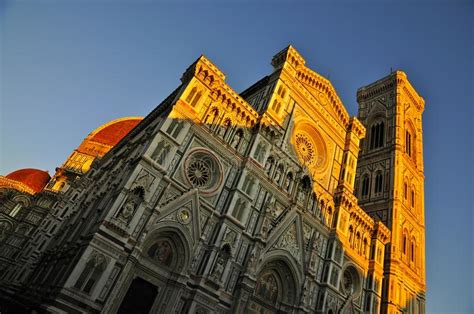 The Facade of Florence Cathedral at Dusk Stock Photo - Image of florence, baptistry: 164824020