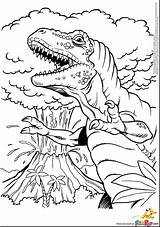Coloring Pages Dinosaurs T Rex  285 DXF Include sketch template