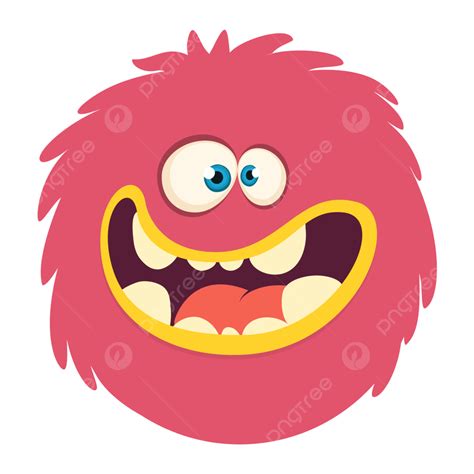 Monster Smile Vector Design Images, Happy Cartoon Monster Head Smiling ...