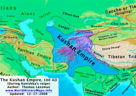 Kushan Empire - World History Maps