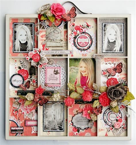 Art Journal - Altered Treasures - Assemblage Finds - Printer's Tray - Memory Photo Wall display ...