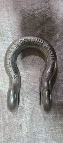 Material: Mild Steel Crosby Anchor Shackle, For Industrial, Size: 10 ...