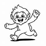 Premium Vector  Cute Illustration Yeti doodle For Toddlers sketch template