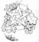 Pentacle Coloring Pages sketch template