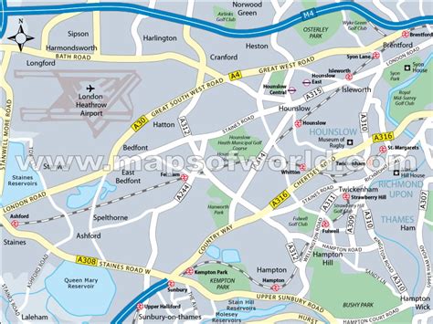 London Borough of Hounslow Map | Hounslow Map