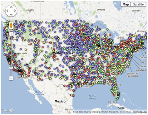 Map of US Hospitals and their Process of Care Metrics