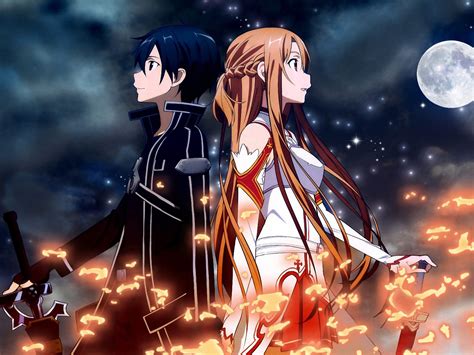 Sword Art Online Wallpaper Kirito And Asuna Hug