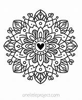 Coloring Page Mandala sketch template