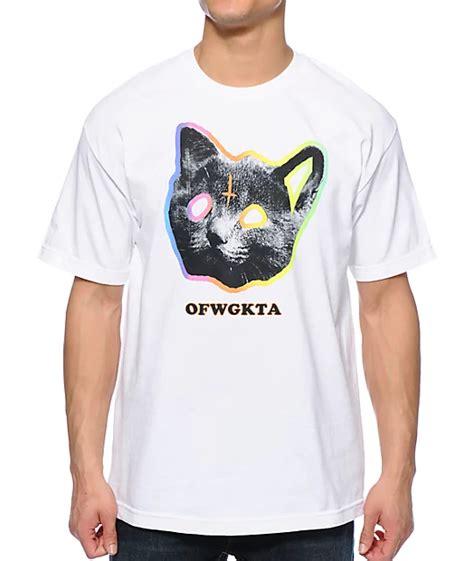 Odd Future OFWGKTA Tron Cat White T-Shirt | Zumiez