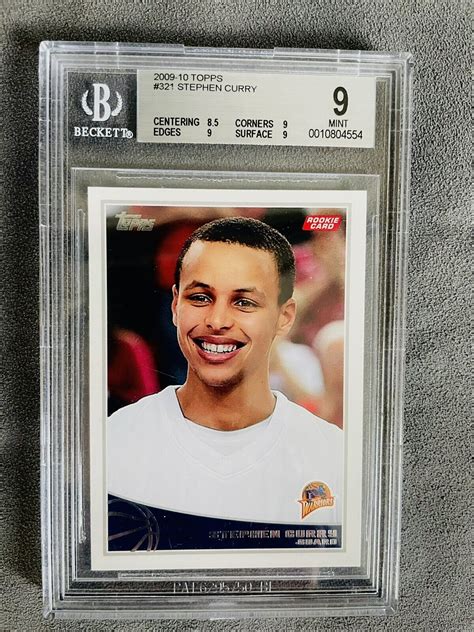 Stephen Steph Curry Rookie Card 2009-2010 Topps #321 BGS 9 MINT. MVP? GOAT. 🔥