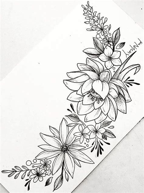 Pin by Gillian Videgar on Designs | Flower tattoo drawings, Beautiful flower tattoos, Flower ...