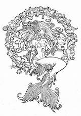 30 Stunning Mermaid Coloring Pages sketch template