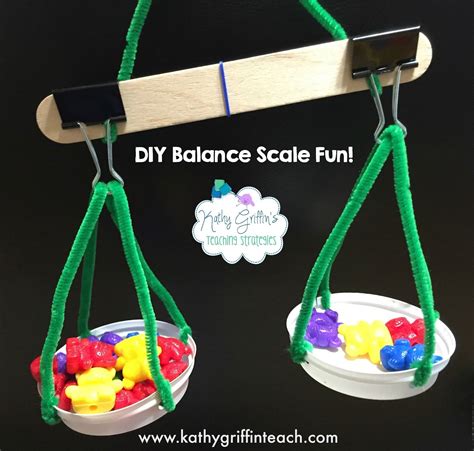 Is is a math center? Is it a science center? It's both! Make this fun DIY balance scale for your ...