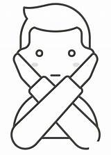Man Gesturing No coloring Page  ColouringPages sketch template