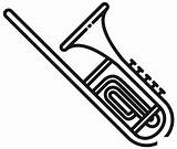 Trombone coloring Page  ColouringPages sketch template