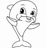 Dolphin Delfin Ausmalbild Malvorlage Dolfijn Delfines Kleurplaat  sketch template