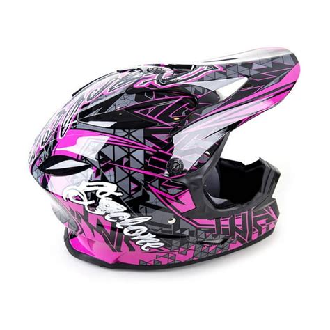 Cyclone ATV MX Motorcross Dirt Bike Quad Offroad Helmet, Youth Pink ...