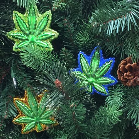 Pot Leaf ornament / marijuana ornament / Pot leaf Christmas | Etsy