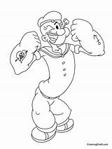 Popeye Coloring Pages  ColoringDraftcom sketch template