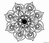 Sunflower Mandala Coloring Page For Adults » Turkau sketch template