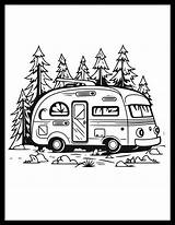 20 Free Printable RV & Camper Coloring Pages For All Ages sketch template