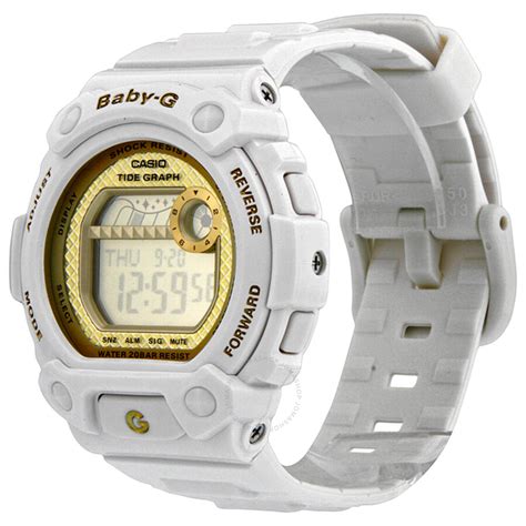 Casio Baby G Shock Neon Glide White Multi-Function Ladies Watch BLX100 ...