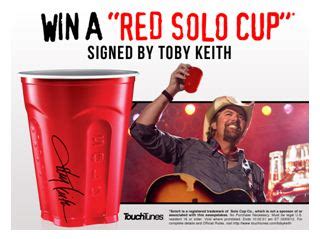 My Vegas Mommy: Win A Toby Keith Signed "Red Solo Cup"