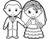 Charming Bride And Groom coloring Sheet For Children  Coloring Pages sketch template