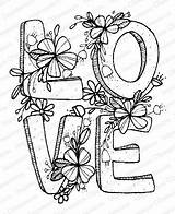 Impression Obsession  Love Squared Cling Mounted Rubber Stamp By sketch template