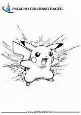 Pikachu Printable Coloring Pages  Activity Shelter sketch template