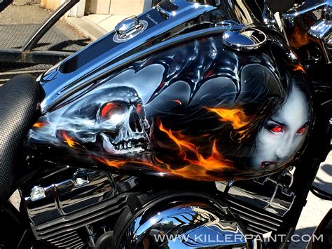 Freewheelin’ Vampires | Airbrushed tanks, Motorcycle tank, Motorcycle paint jobs