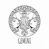 Zodiac Symbol Coloring Pages sketch template