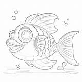Funny Fish Coloring Pages  Mimi Panda sketch template