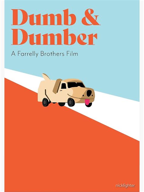 "Dumb and Dumber Graphic Art Poster" Poster by nicklighter | Redbubble