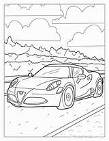 Sports Car Pictures To Print And Colour  Infoupdateorg sketch template