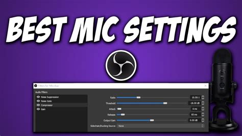 Best Mic Settings For OBS - YouTube