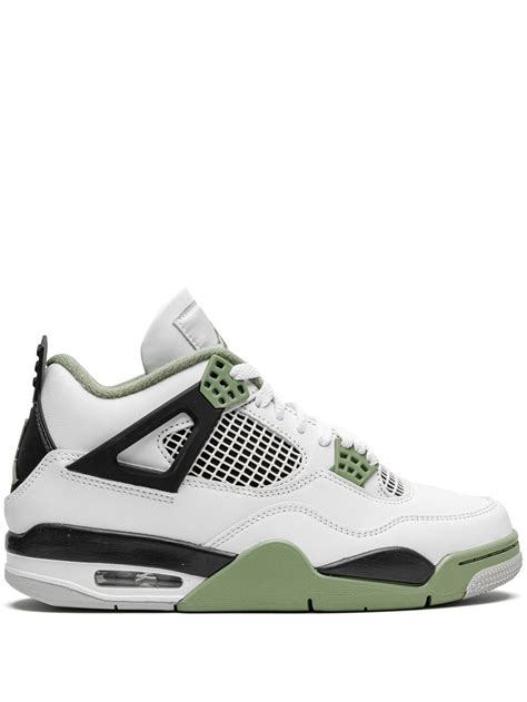 Jordan Air Jordan 4 "Oil Green" Sneakers | White | FARFETCH HK