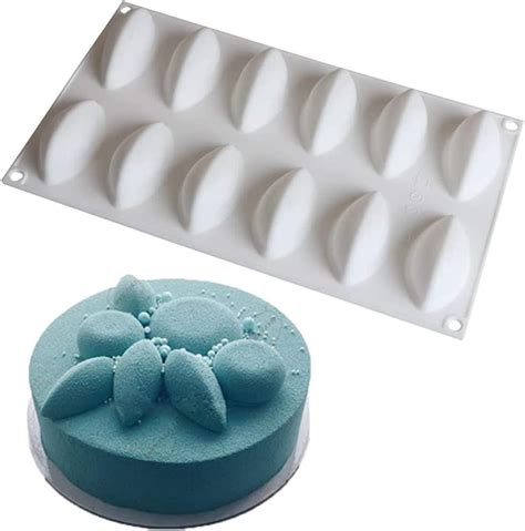 XKONG Quenelle Silicone Molds ，Sea Shells Cake Mold，Quenelle Mold Shape，French Dessert Mousse ...