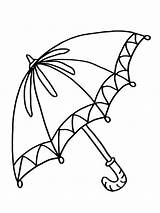 Umbrella coloring pages sketch template