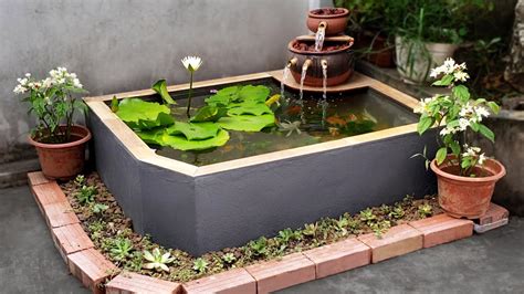 Build a Simple Garden Waterfall Aquarium - For Your Family - YouTube