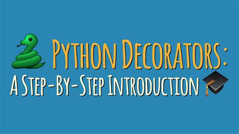 Python Decorators: A Step-By-Step Introduction – dbader.org