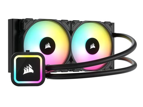 CORSAIR H100x RGB ELITE Liquid CPU Cooler - 32 Dynamic RGB LEDs - iCUE-Ready SP120 RGB ELITE ...