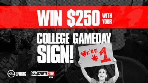 Win $250 With Your College Gameday Sign! - KSL Sports