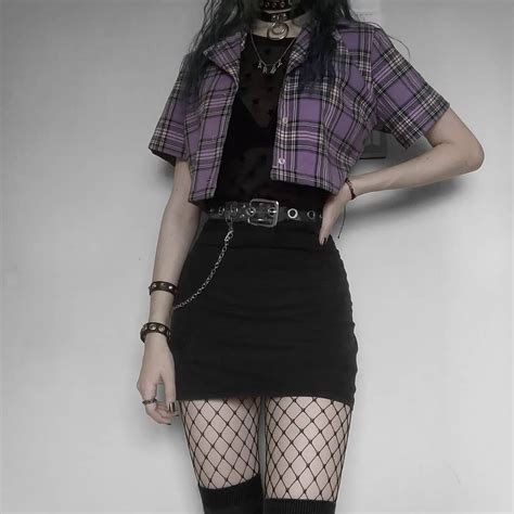 Soft Grunge Purple Aesthetic Outfits - Goimages Mega