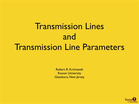 Transmission Line Parameters.key